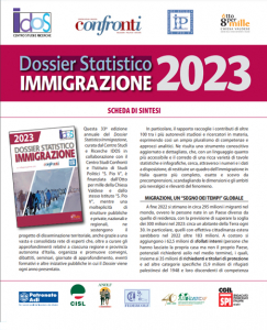 Dossier statistoche delle immigrazioni 2023